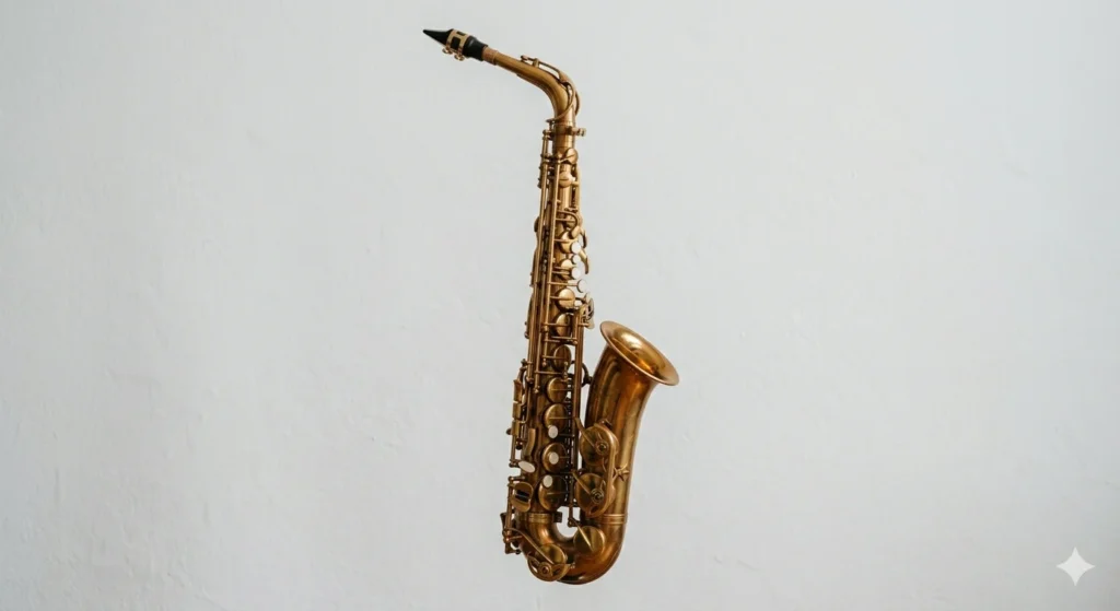 Saxofón Alto profesional completo en luthería Viento y Cuerda